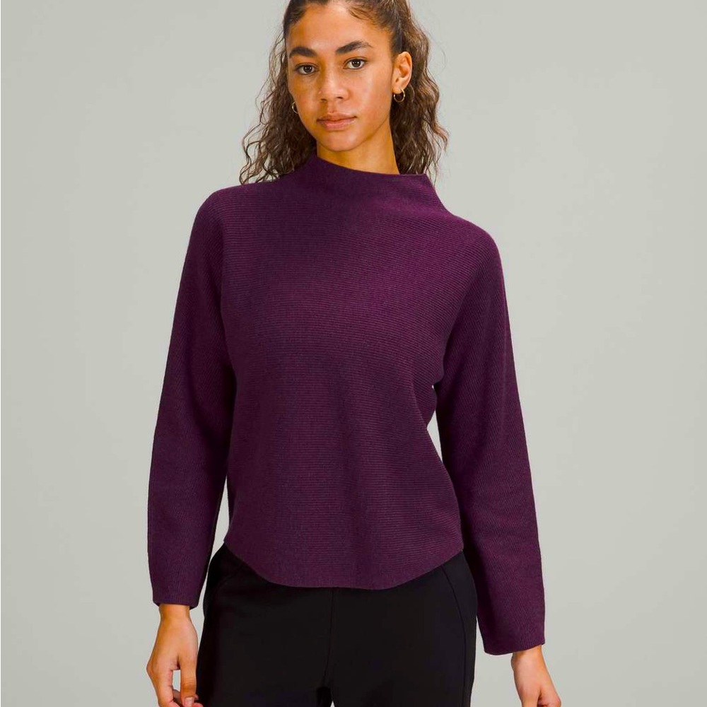 Lululemon cotton blend boxy sweater
